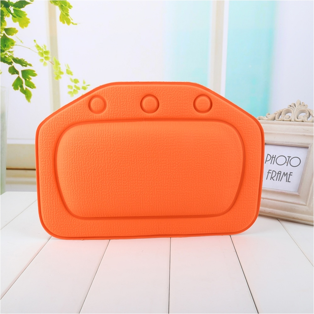 bathroom supplies bathtub pillow bath bathtub headrest suction cup waterproof spa bath pillows bathroom products home 21x31cm in bath pillows from home