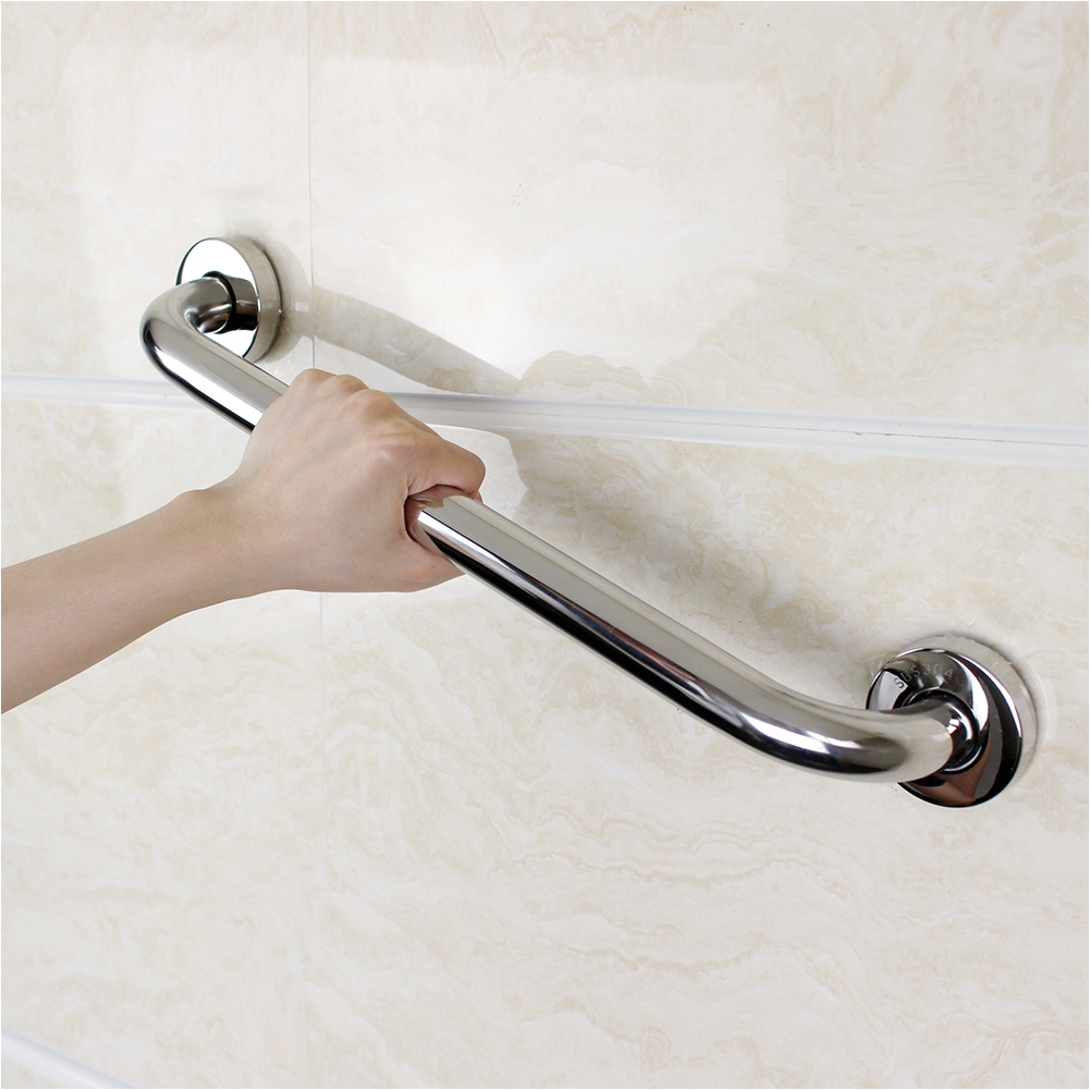 30cm chrome polished 304 stainless steel bathroom bathtub handrail safety grab bar for the old people