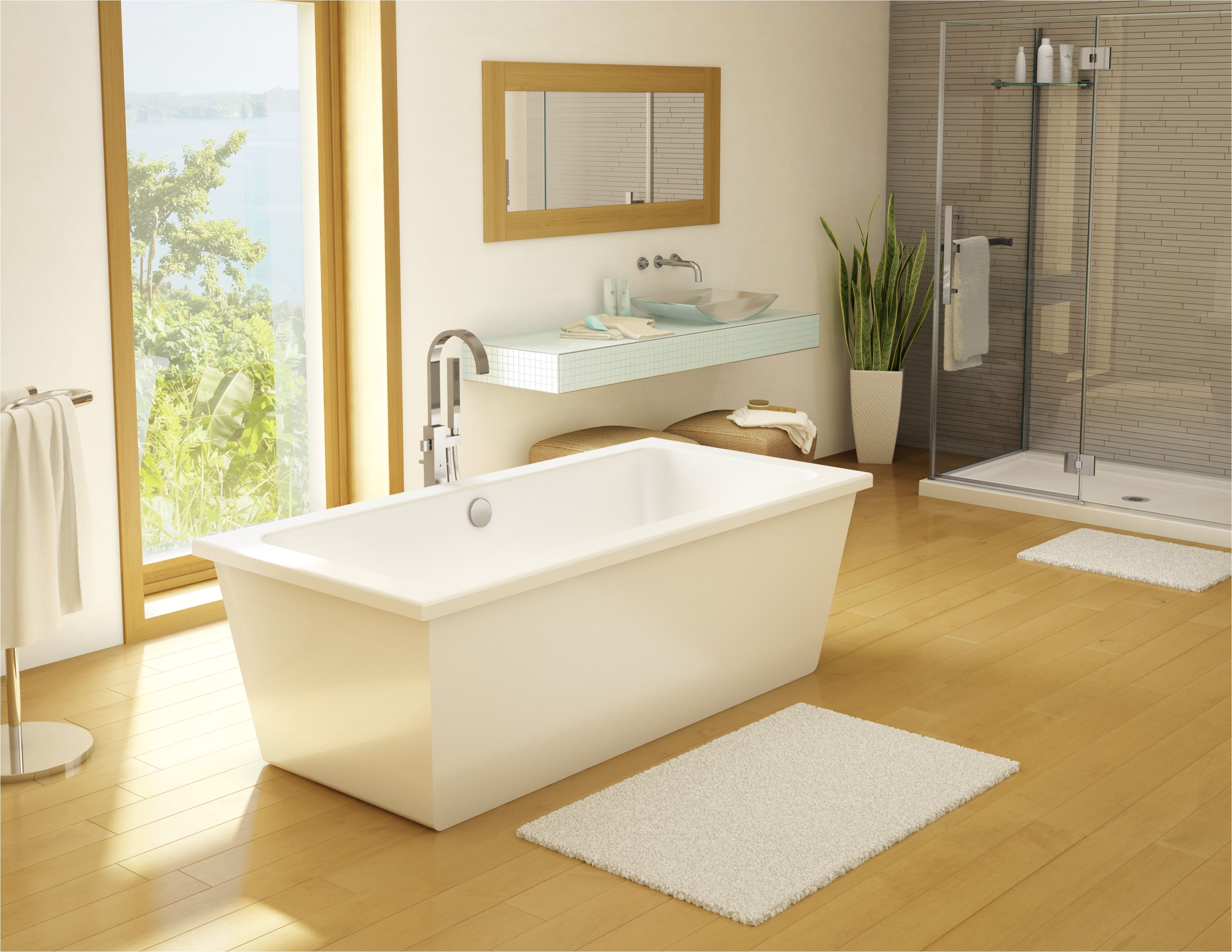 legato tub in a spacious bathroom