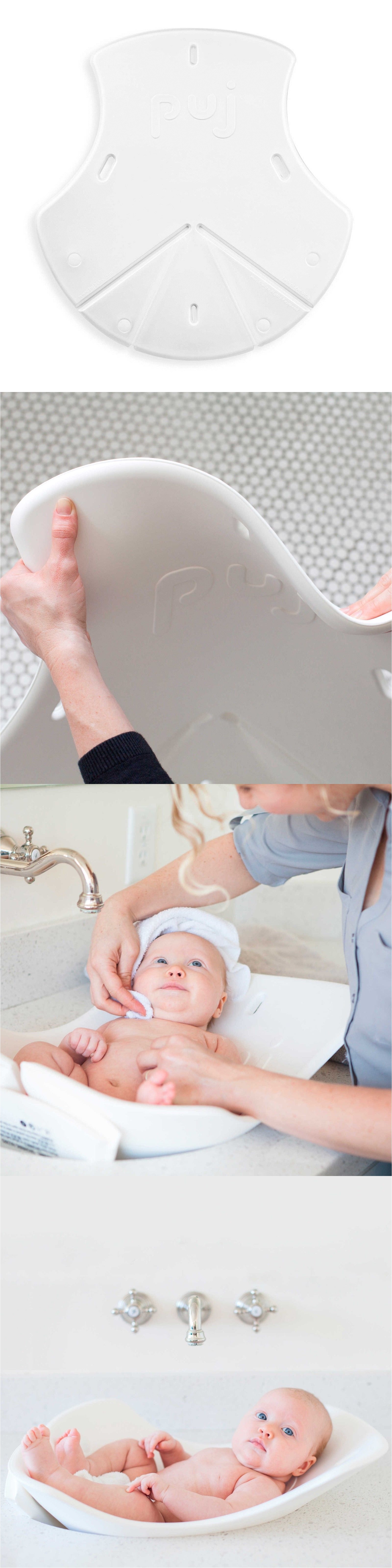 bath tubs 113814 infant bath tub puj tub soft foldable baby bather for bathroom sinks in white buy it now only 39 95 on ebay