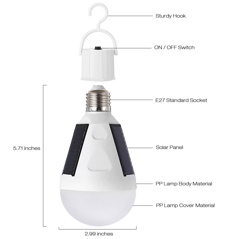 12w solar panel led bulb led solar lamp solar power ip65 led light outdoor solar lamp spotlight garden light emergency lamp in solar lamps from lights