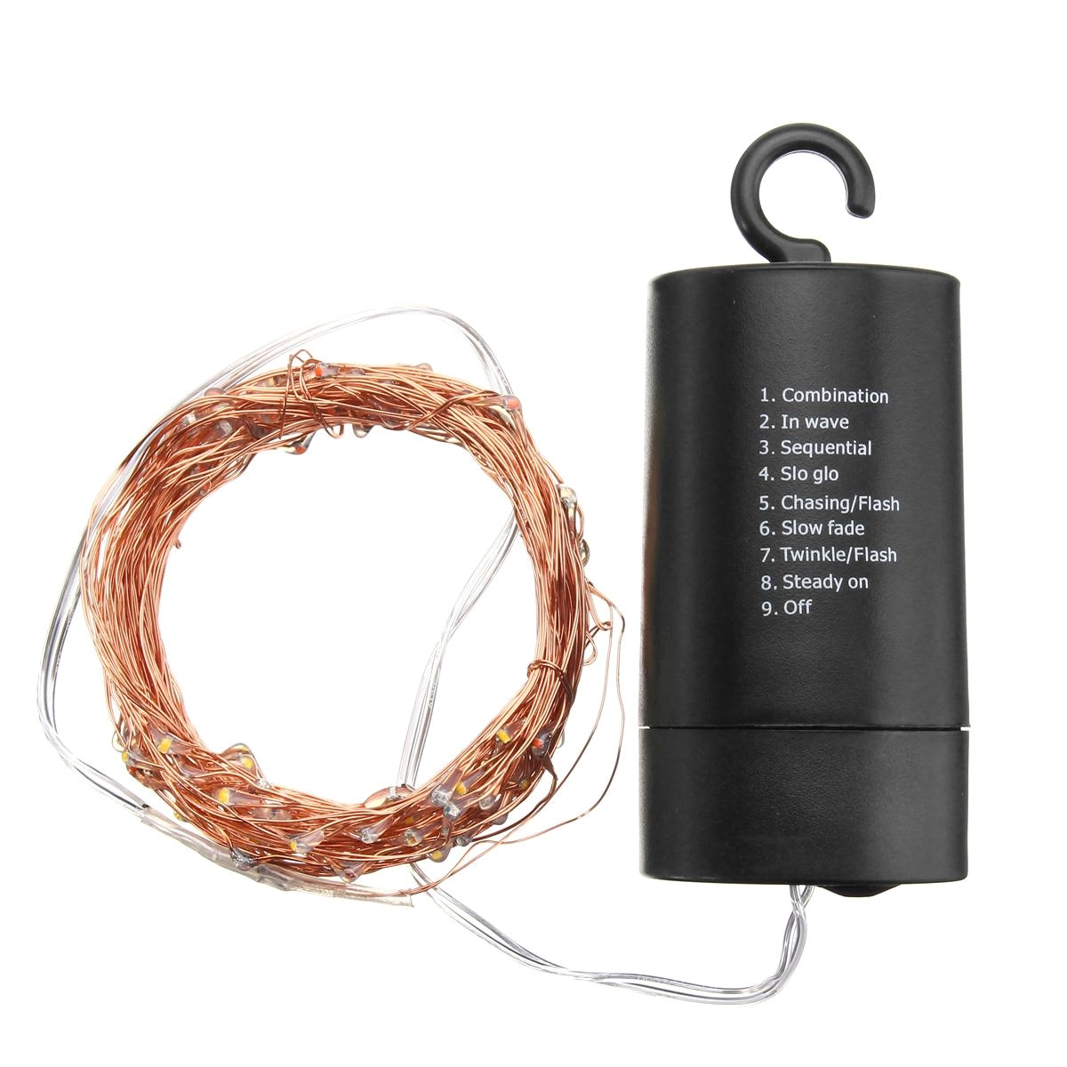 wholesale jiguoor battery powered 10m waterproof copper wire black shell fairy string light for christmas wedding lighting strings cheap lighting strings