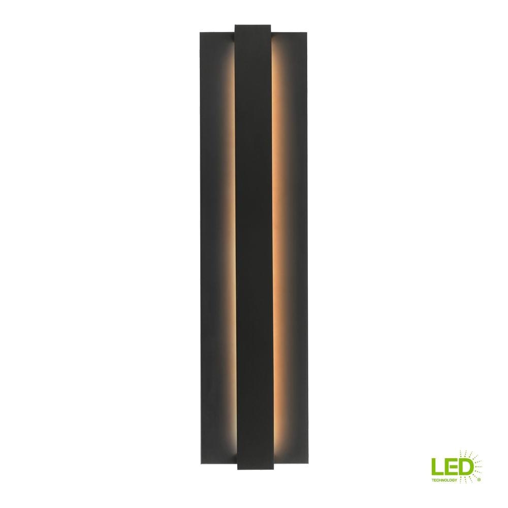 lbl lighting windfall 1 light black outdoor led sconce