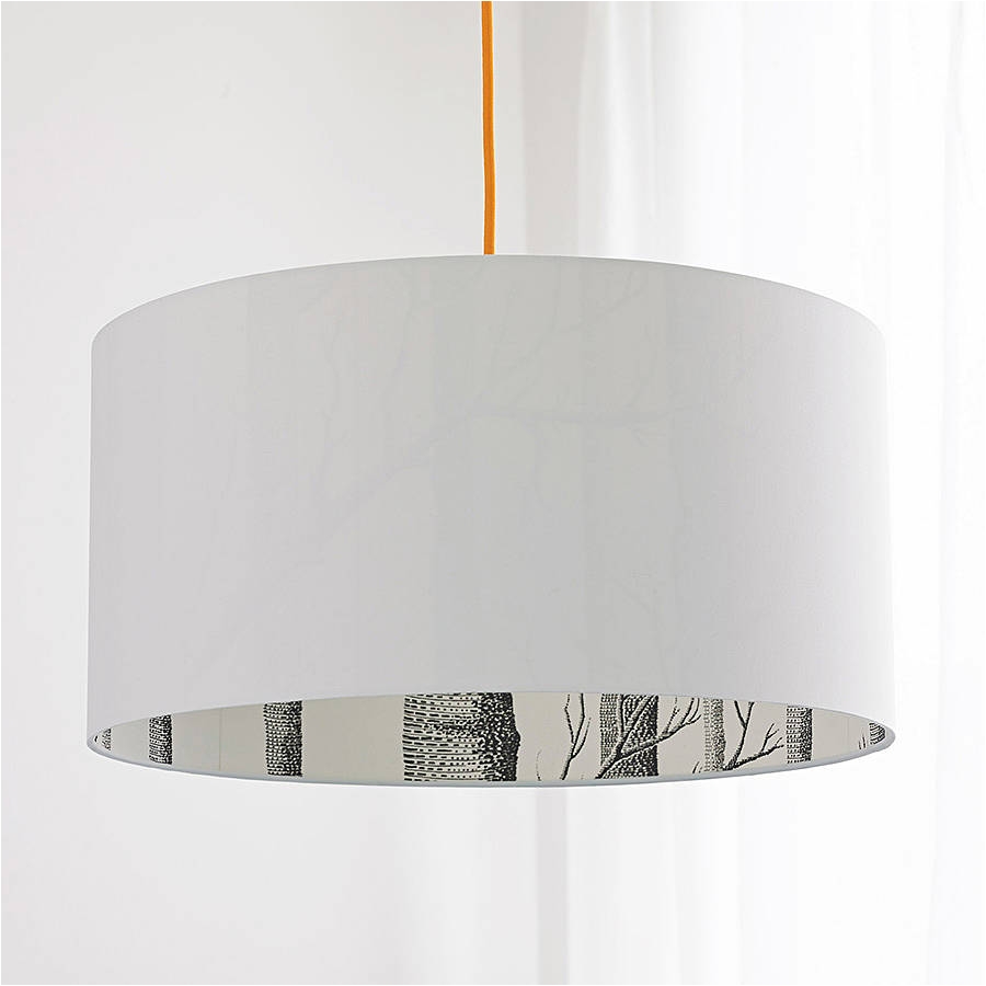 crisp white the woods silhouette lampshade lampshades
