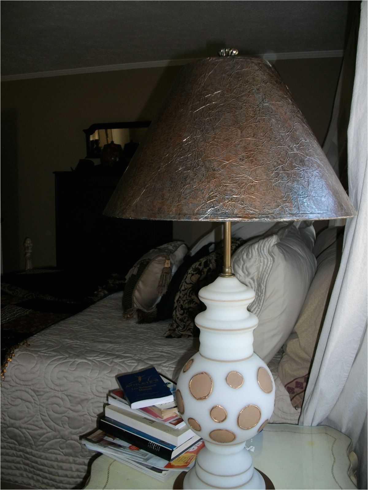 tin foil lamp shade redo