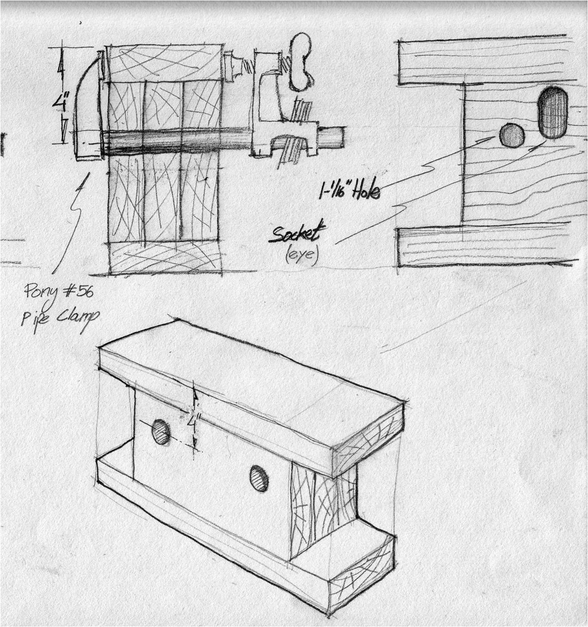 bench bull thick ply block