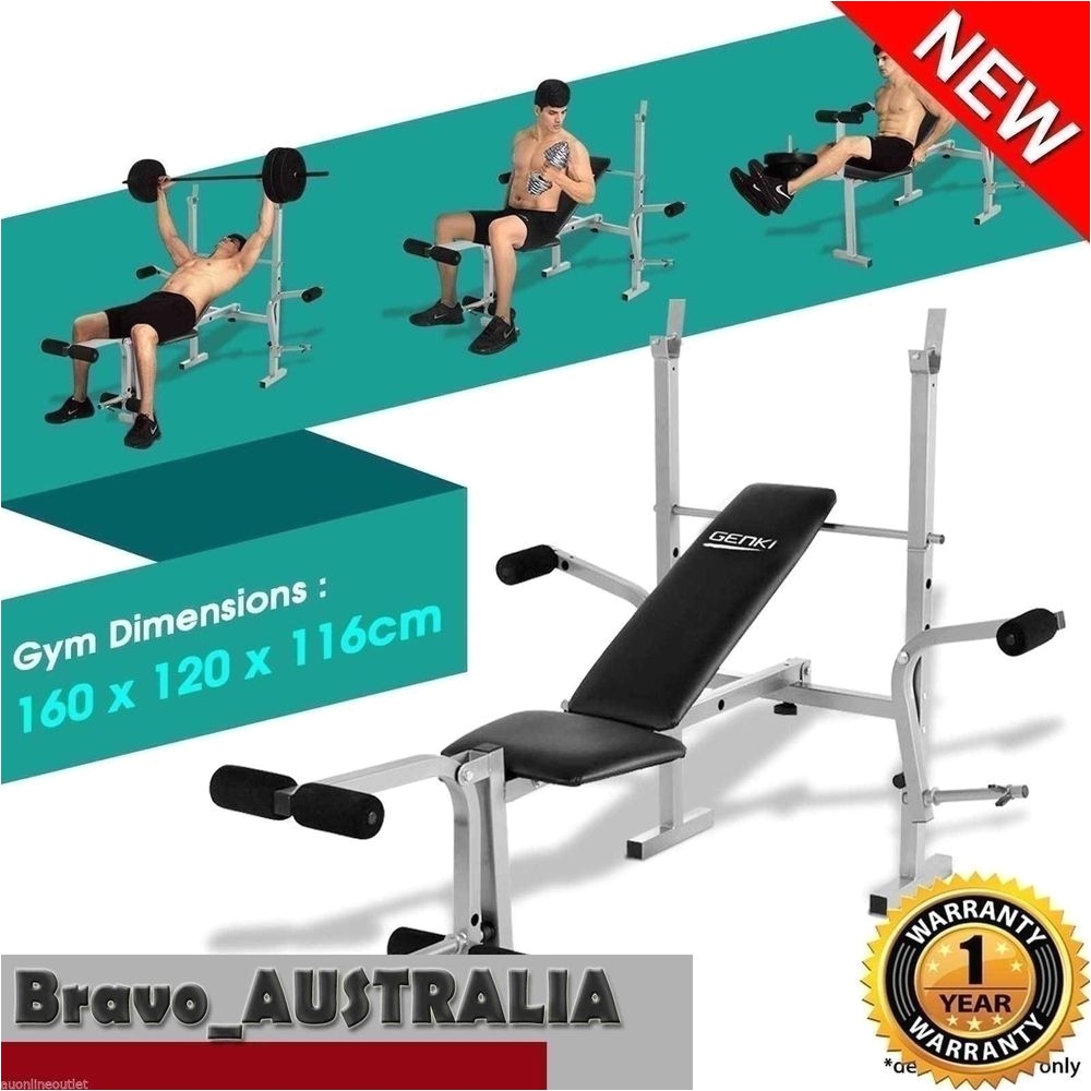 new multi station weight bench press fitness equipment flat incline gym leg curl