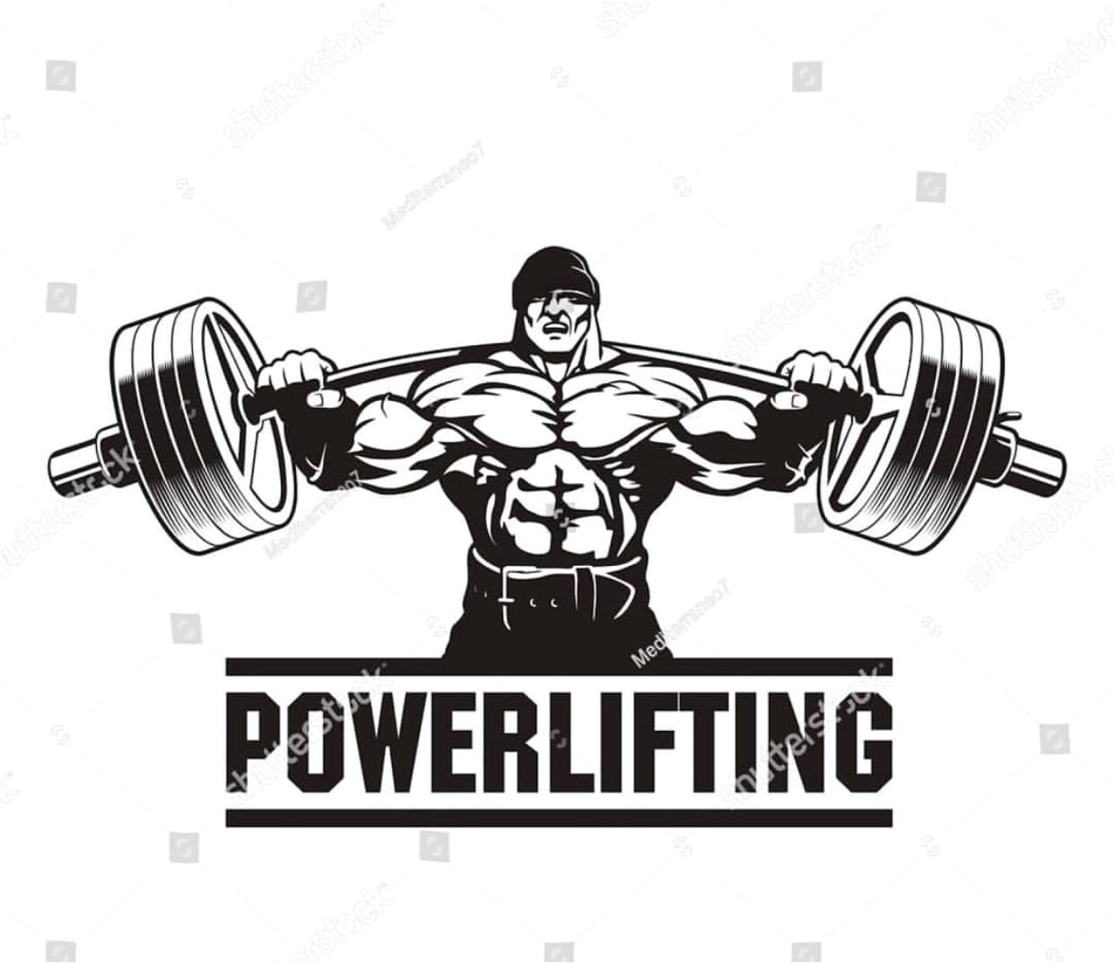 bodybuilding logo bench press powerlifting squats athlete muscle searching