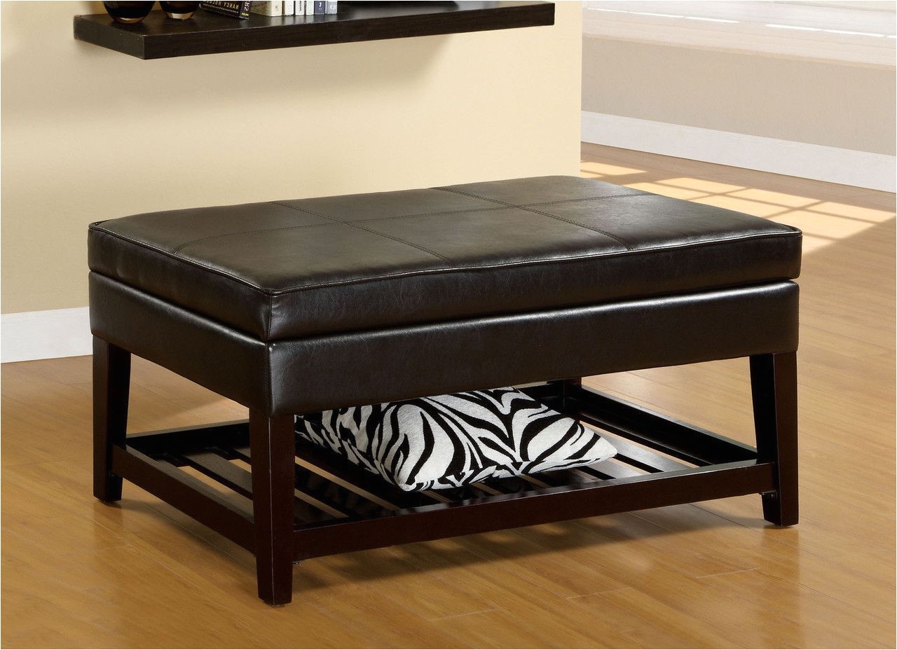 storage bench ramona collection complement any room with this contemporary style storage bench finished in espresso it has roomy storage under the seat