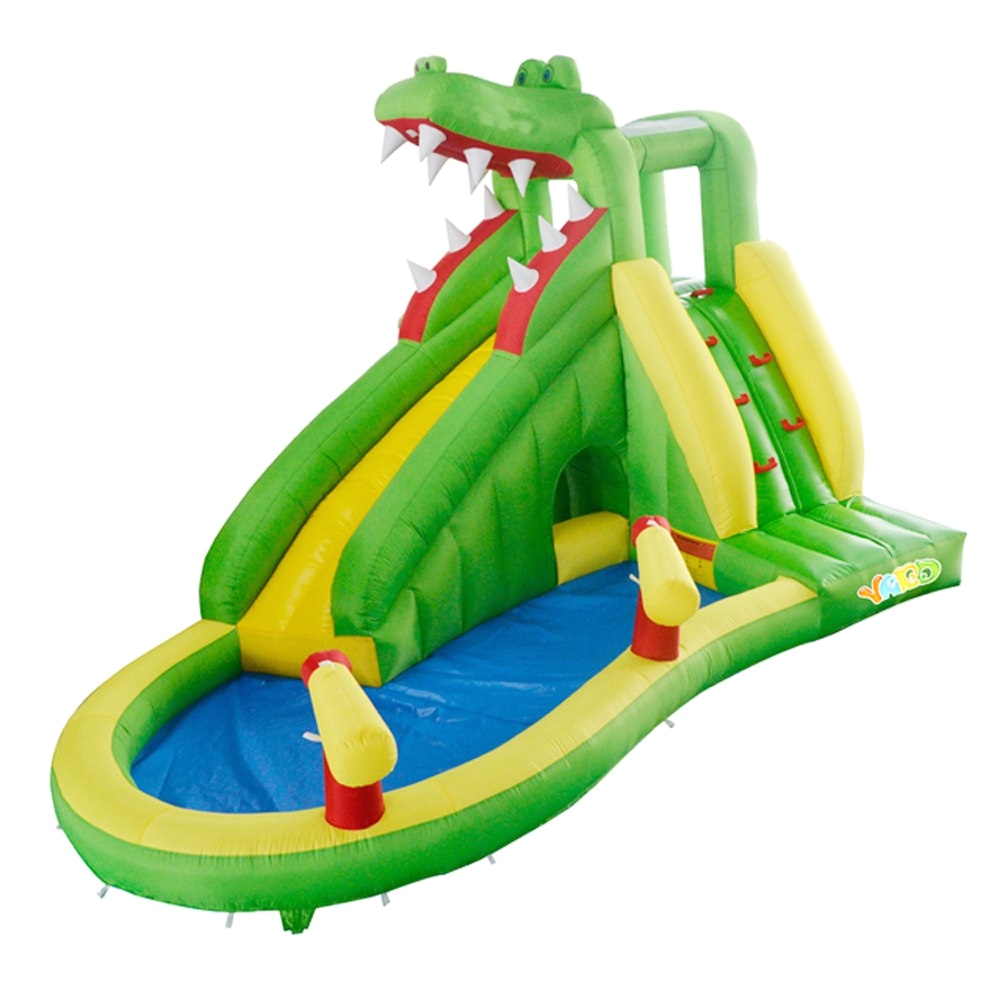 yard crocodile inflatable slide water park kids pool bounce house summer cool outdoor toys special offer for middle east in inflatable bouncers from toys
