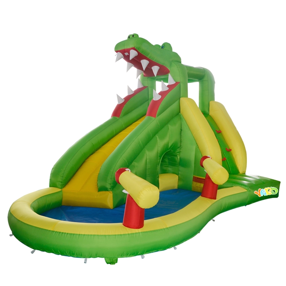 yard crocodile inflatable slide water park kids pool bounce house summer cool outdoor toys special offer for middle east in inflatable bouncers from toys