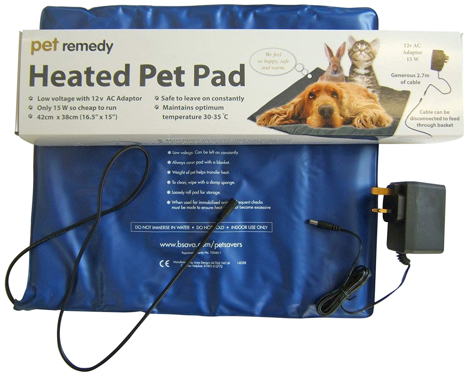 amazon com pet remedy low voltage electrically heated pet pad pet health care supplies pet supplies