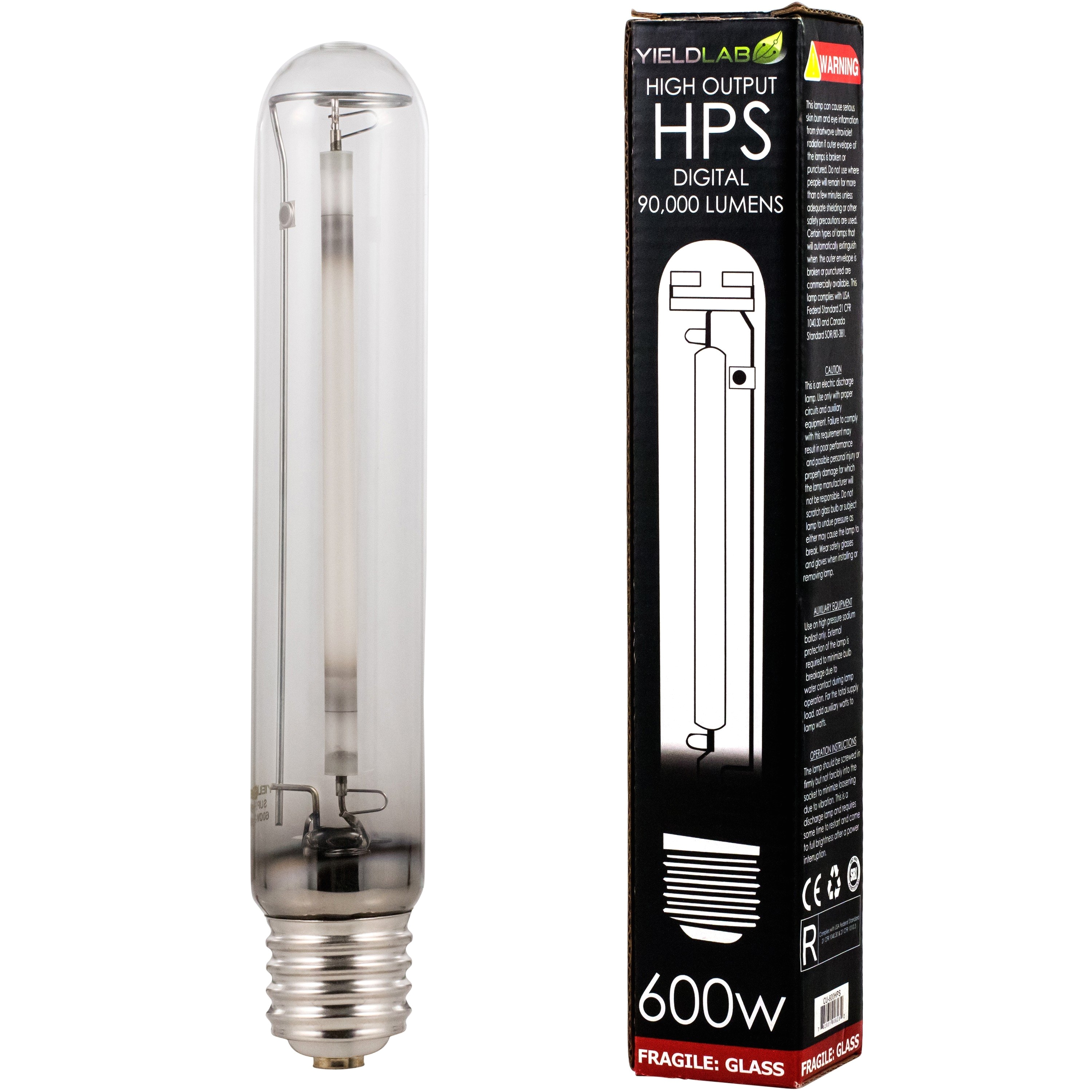 yield lab hps 600w lamp hid bulb