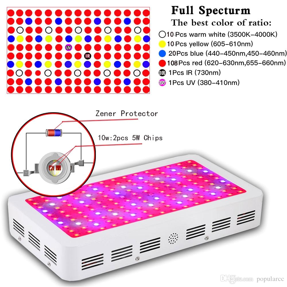 1500w led grow lights recommeded high cost effective double chips led grow lights full spectrum for indoor plants hydroponic systems led indoor grow lights