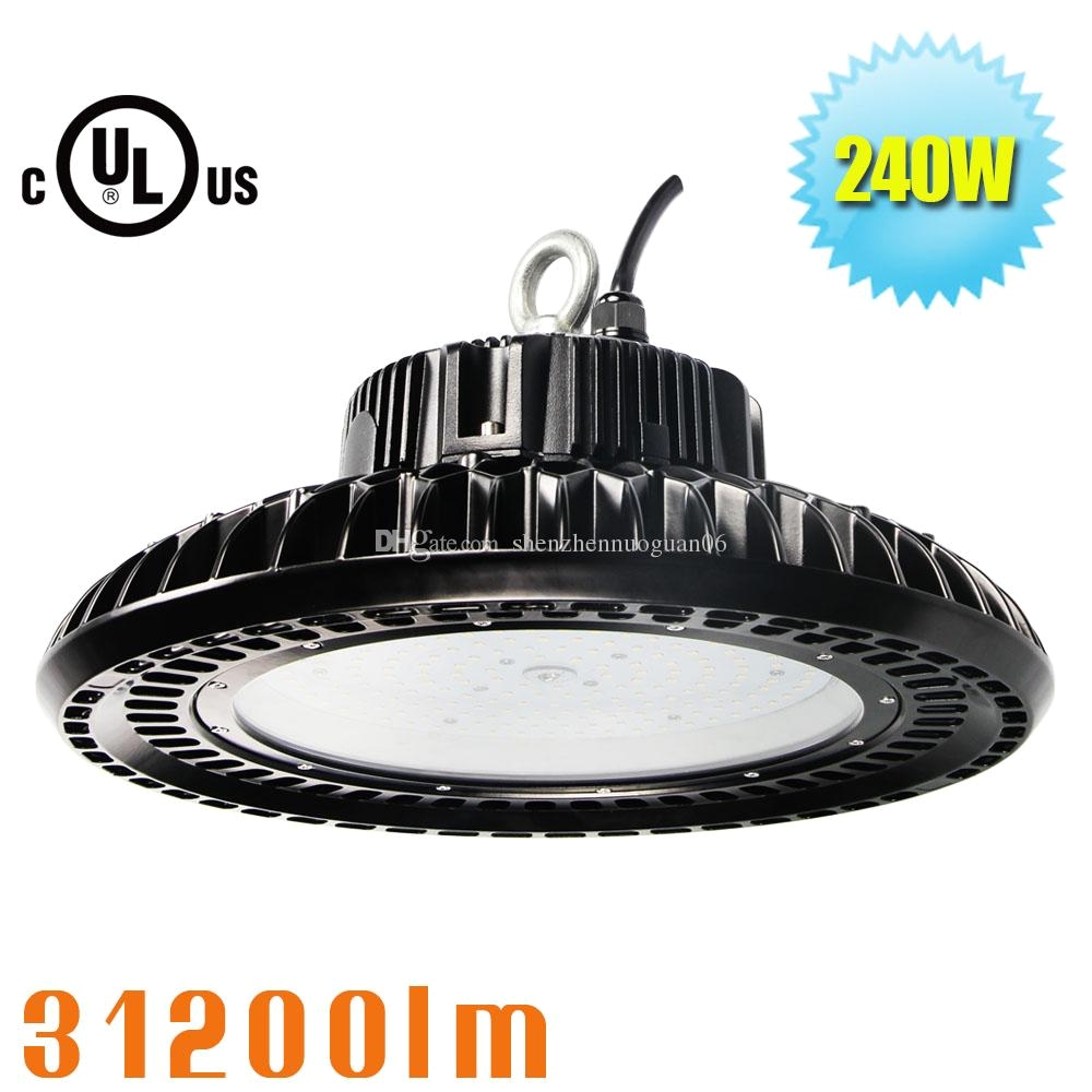 240 watt led high bay ufo lights replace 1000w mh garage lighting ip65 waterproof 5700k daylight white commercial lights warehouse lighting 240 watt led