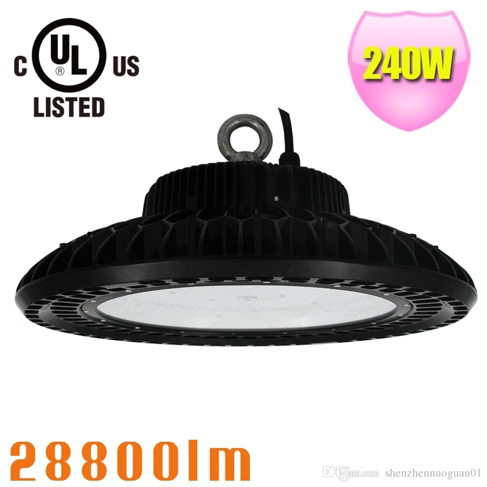 240watt led high bay lights equivalent 1000w metal halide hps mh bulbs waterproof ip65 5700k for workshop garage warehouse ufo high bay 240watt led high bay