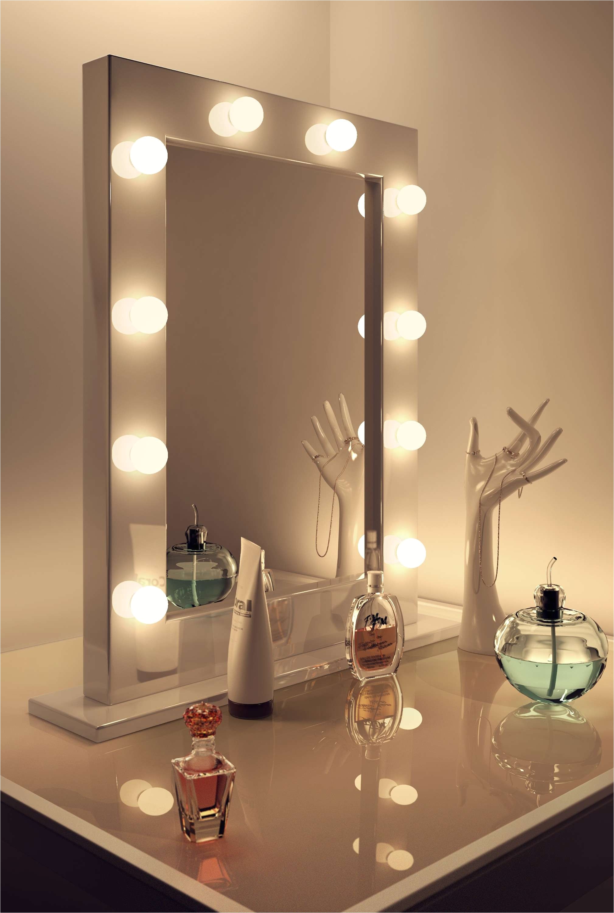 bedroom mirror with lights beautiful lighting vanity mirror with light bulbs makeup table and bench