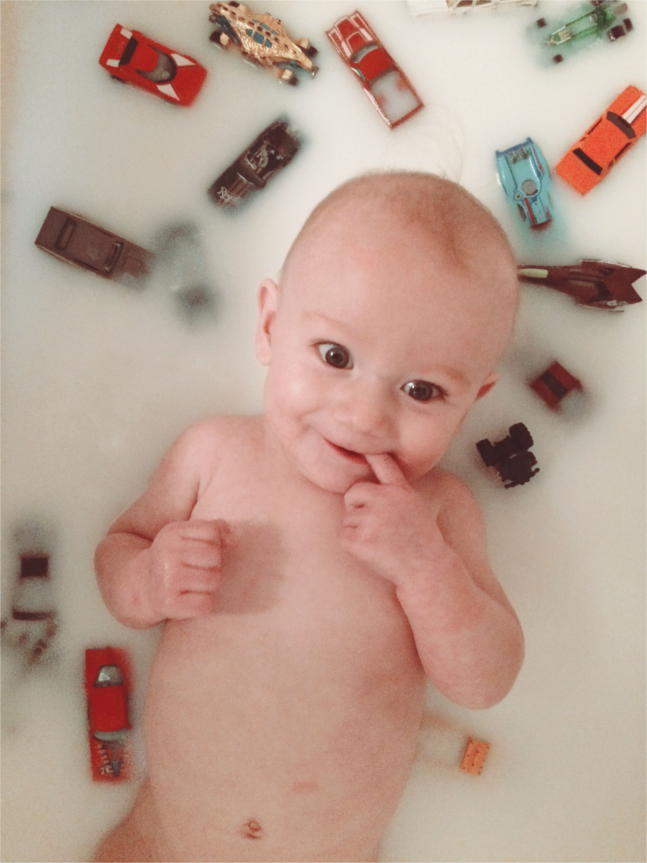 baby boy 6 month milk bath breastfeeding milestone