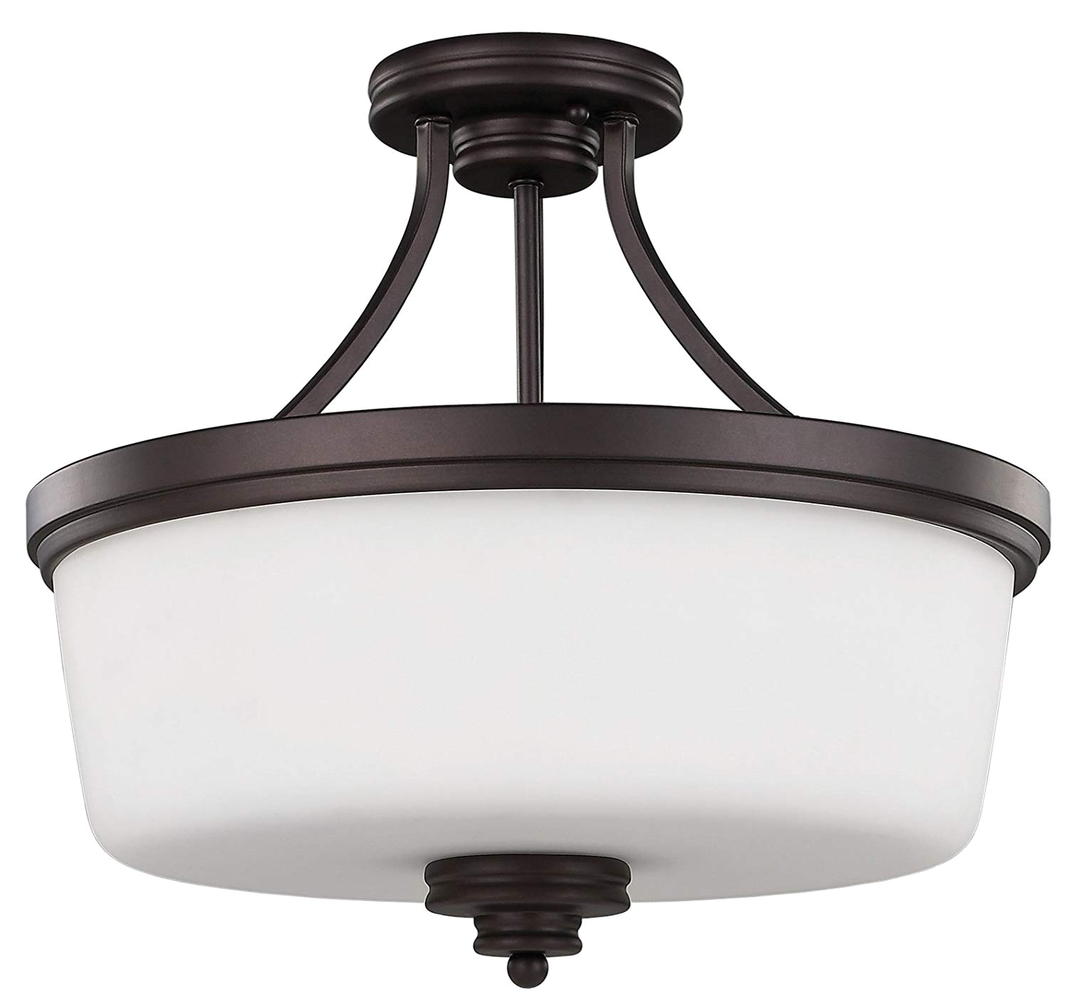 amazon com canarm isf286a03orb 3 light jackson semi flush semi flush ceiling light oil rubbed bronze home improvement