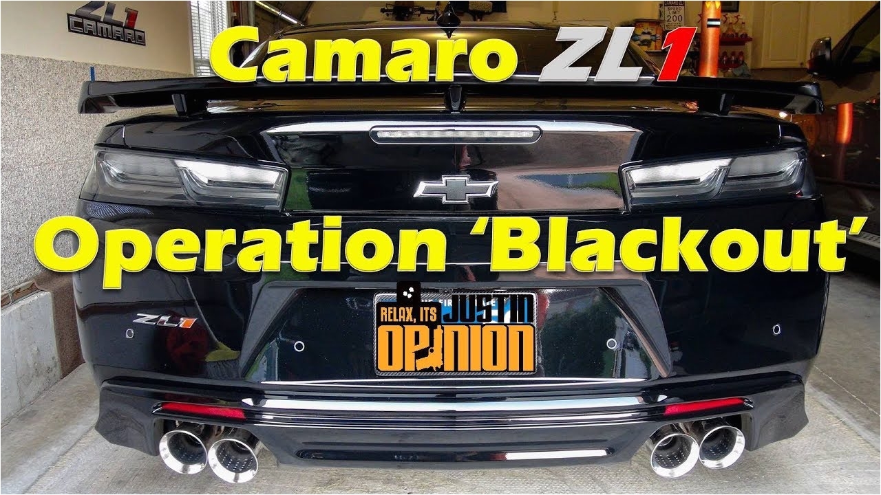Blackout Tail Lights Camaro Zl1 Blackout Rear Lights Youtube