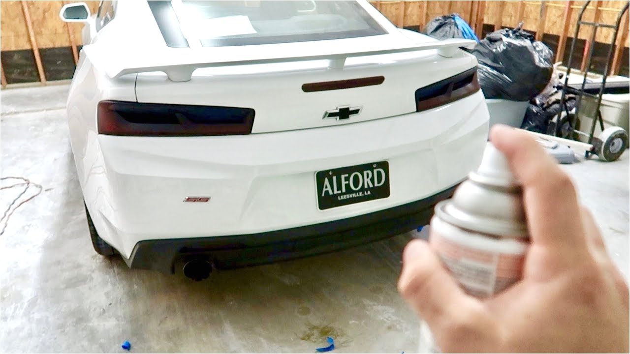 Blackout Tail Lights How to Tint 2016 Camaro Ss Tail Lights Blacked Out Youtube