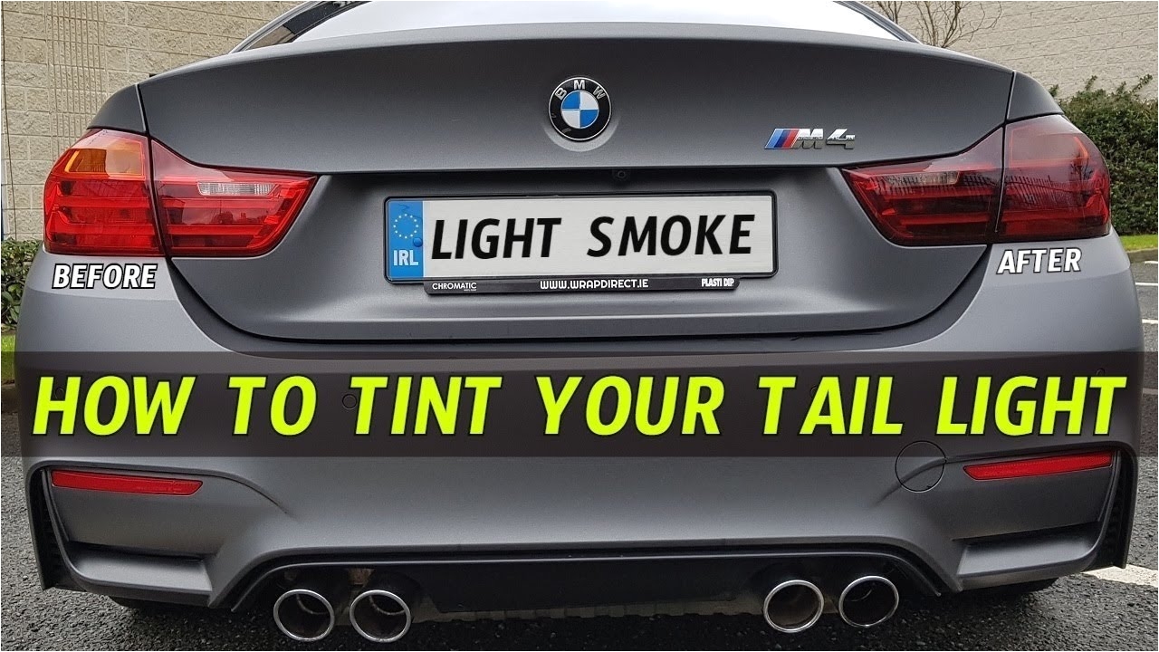 how to tint taillights with smoked vinyl
