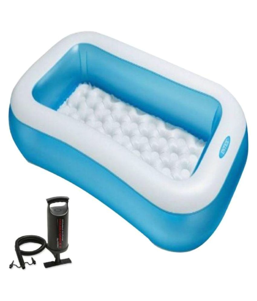 intex 5 feet bath tub cum rectangular pool with intex air pump