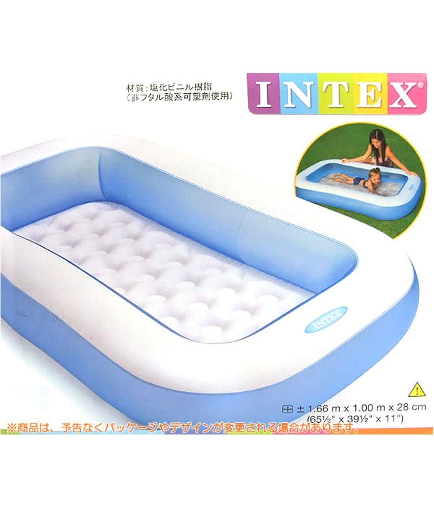 intex inflatable rectangular pool 5 ft