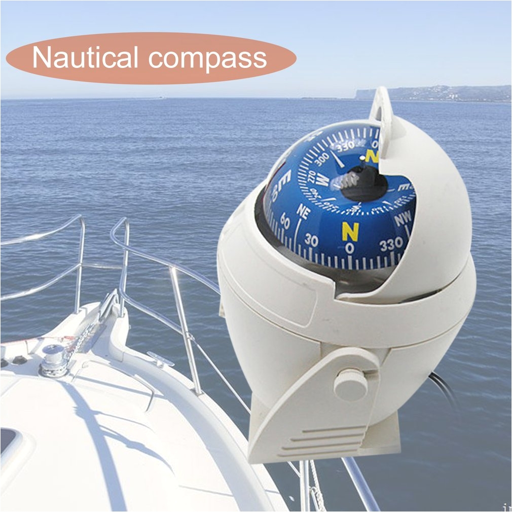 aliexpress com buy white abs high precision led light electronic vehicle car compass navigation sea marine military car boat ship compass from reliable