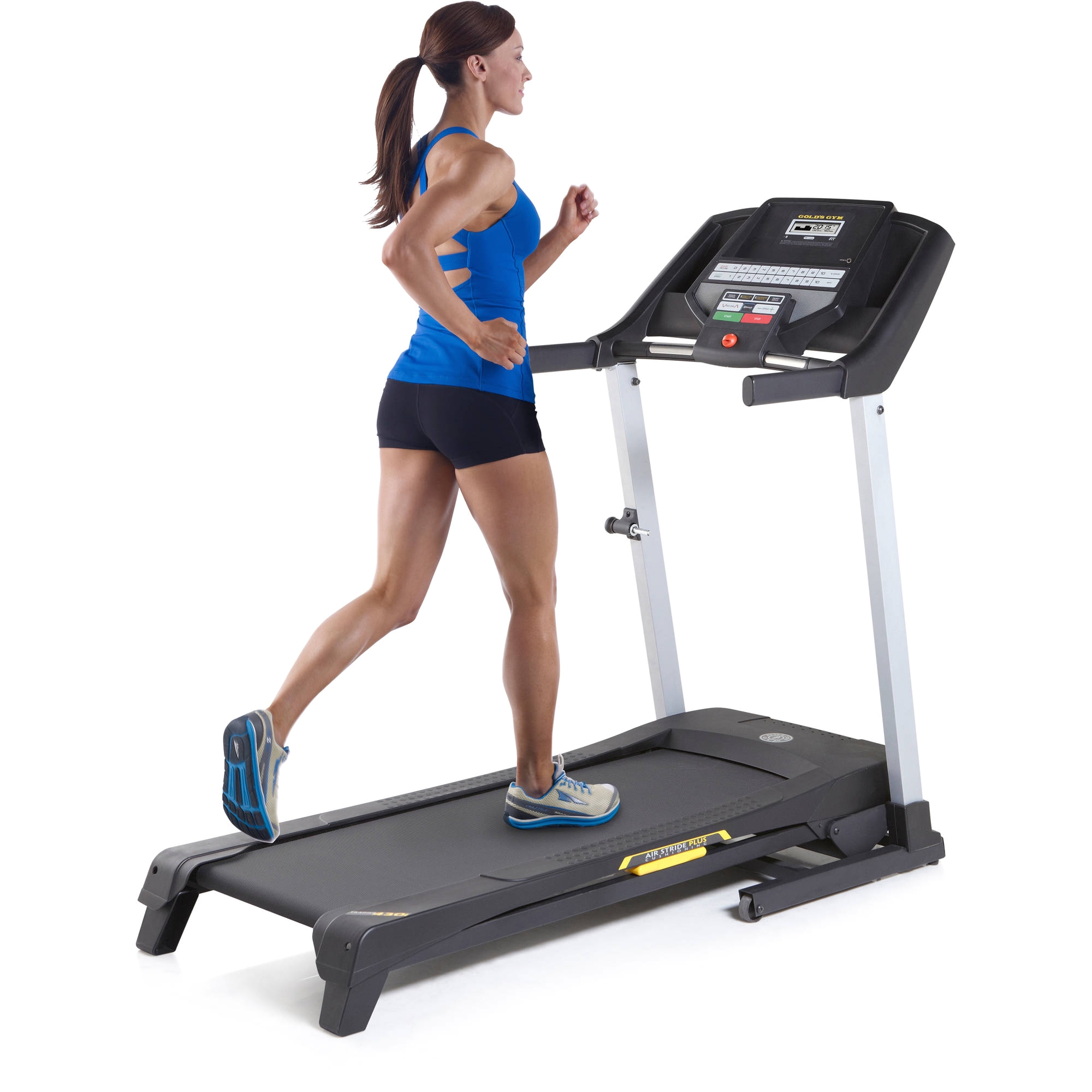 golds gym trainer 430i treadmill with easy assembly and power incline walmart com