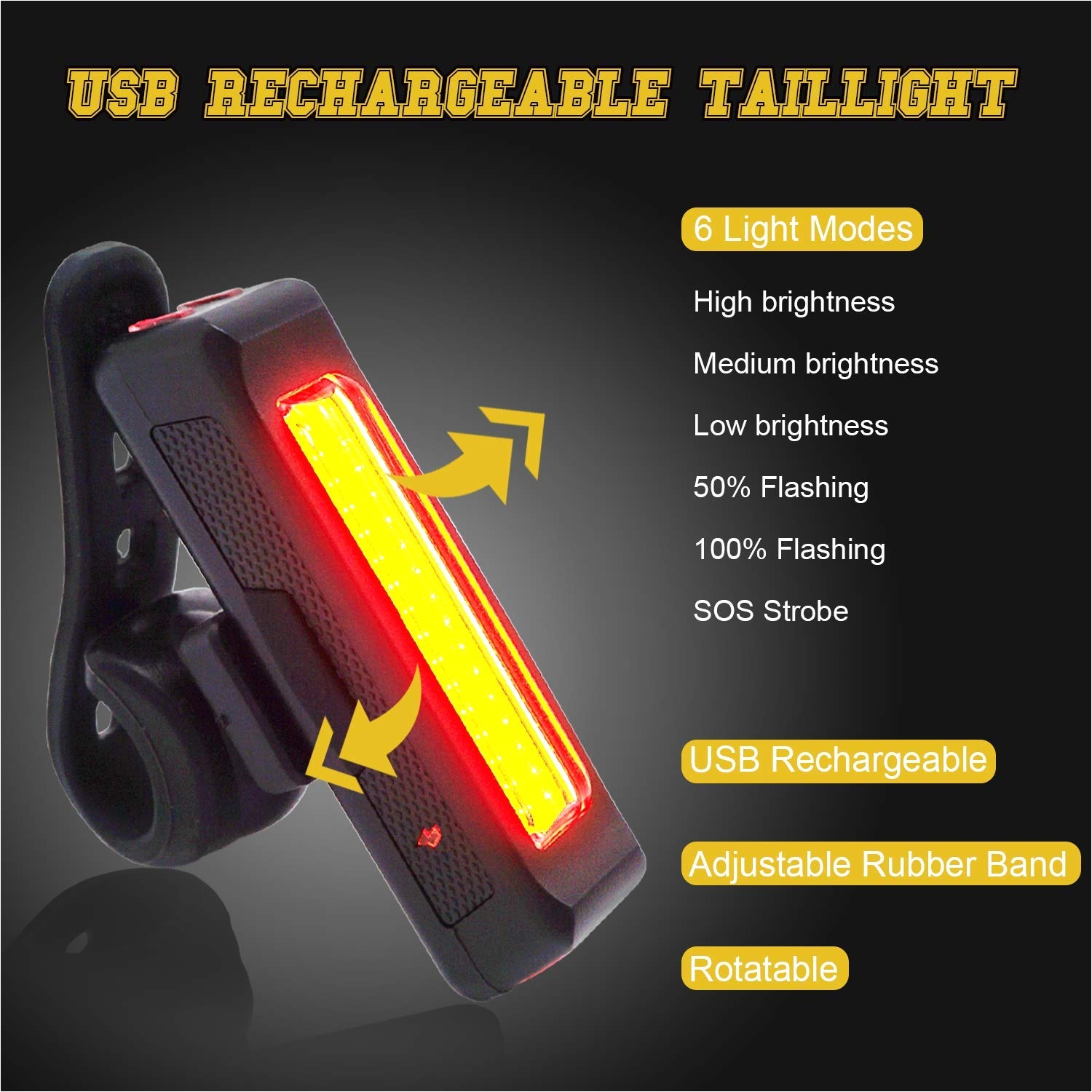 supersta smart sensor usb rechargeable bike light set 400 high lumen front and rear bicycle safety lights super bright