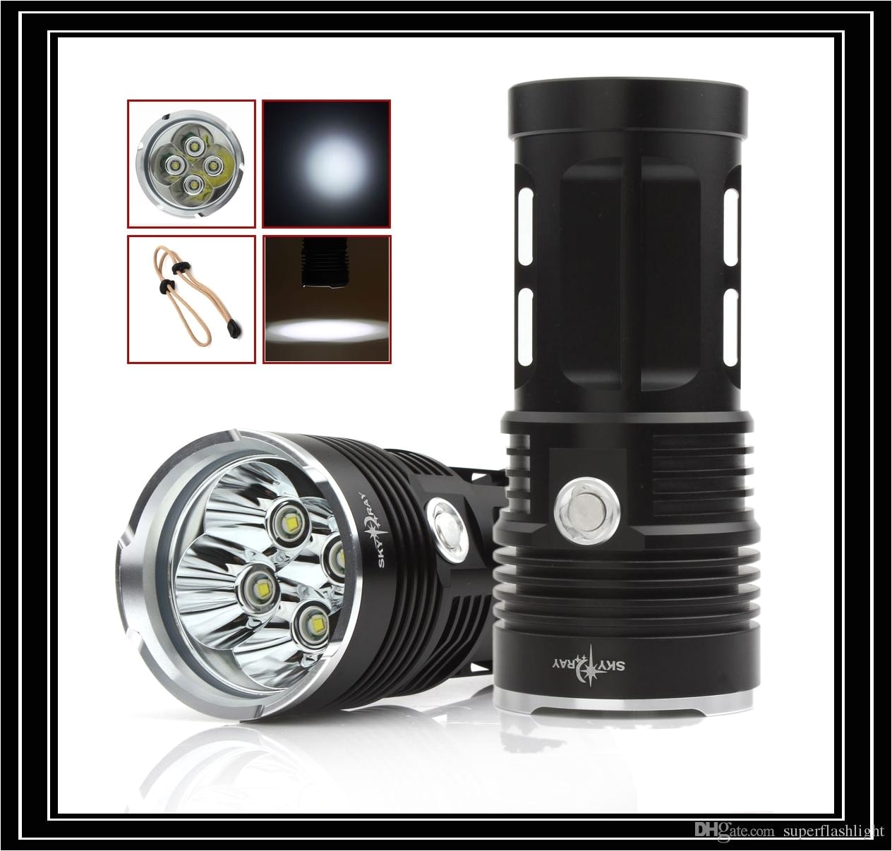 2018 black 9x xml t6 brightest torch waterproof led 5 mode outdoor flash lamp lighting for hunting camping lef 039 from superflashlight 21 11 dhgate com