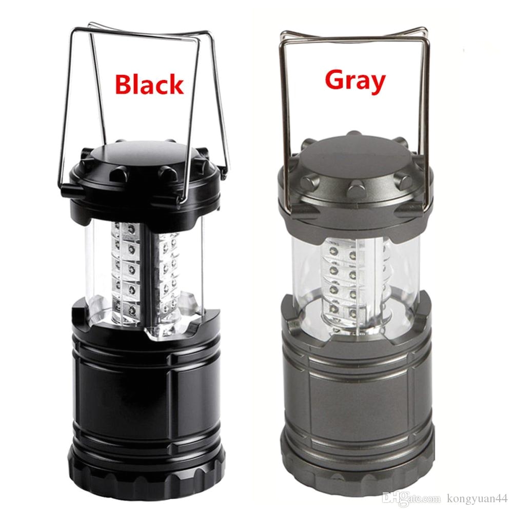 black gray super bright lightweight 30 led camping lantern outdoor portable lights water resistant camping lighting lamp led camping lantern outdoor