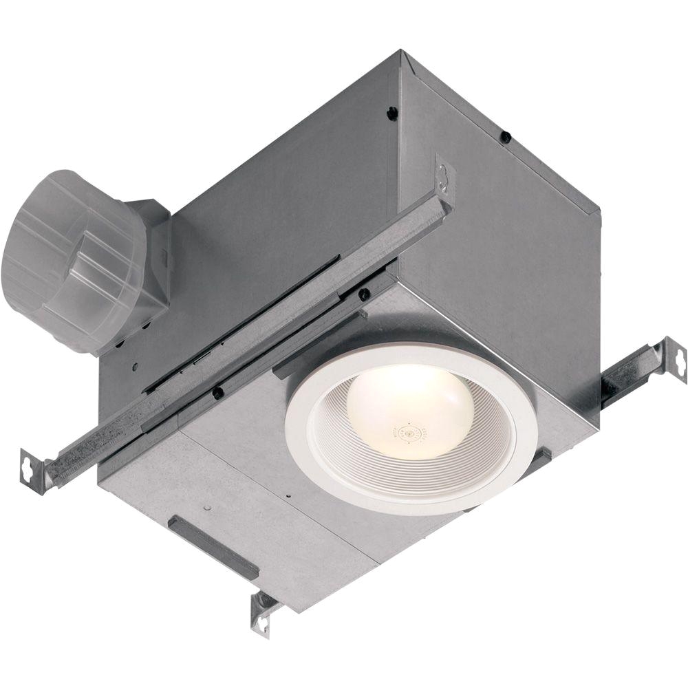 nutone 70 cfm ceiling bathroom exhaust fan with recessed light