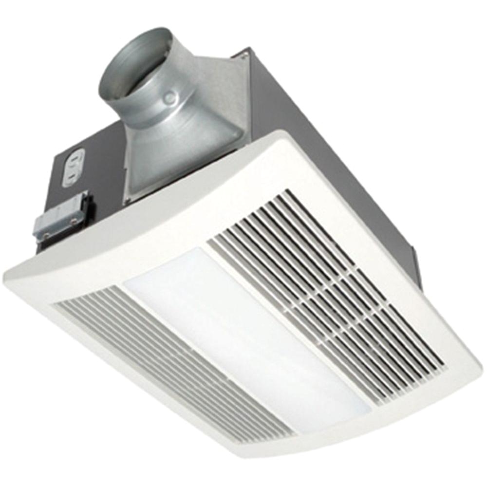 panasonic whisperwarm 110 cfm ceiling exhaust bath fan with light and heater