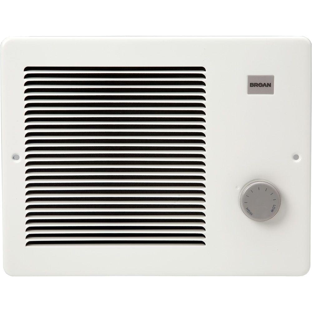 amazon com broan 178 wall heater 1000 2000 watt 240 vac white painted grille home improvement