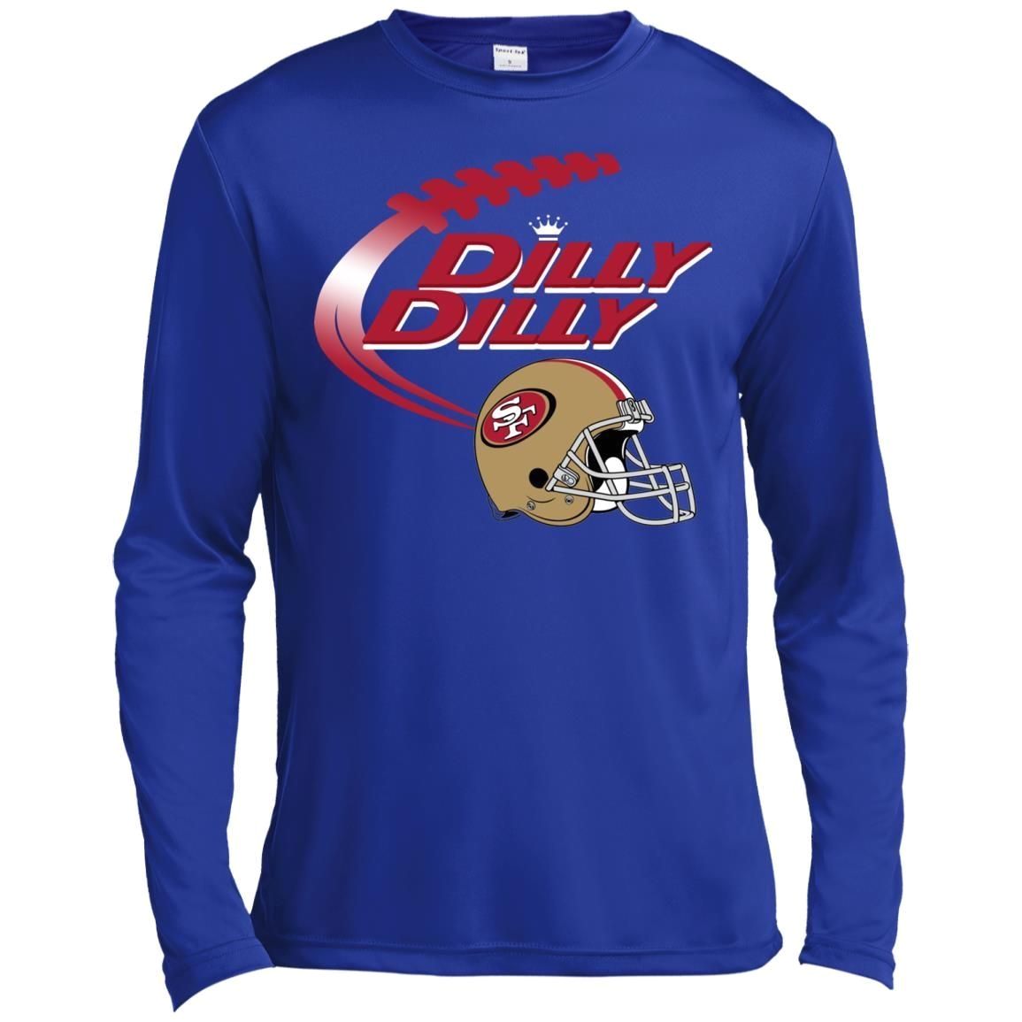 bud light dilly dilly san francisco 49ers helmet logo t shirt