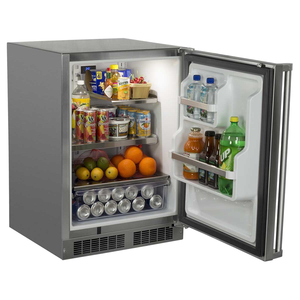 24″ outdoor refrigerator with drawer and door storage mo24ras2