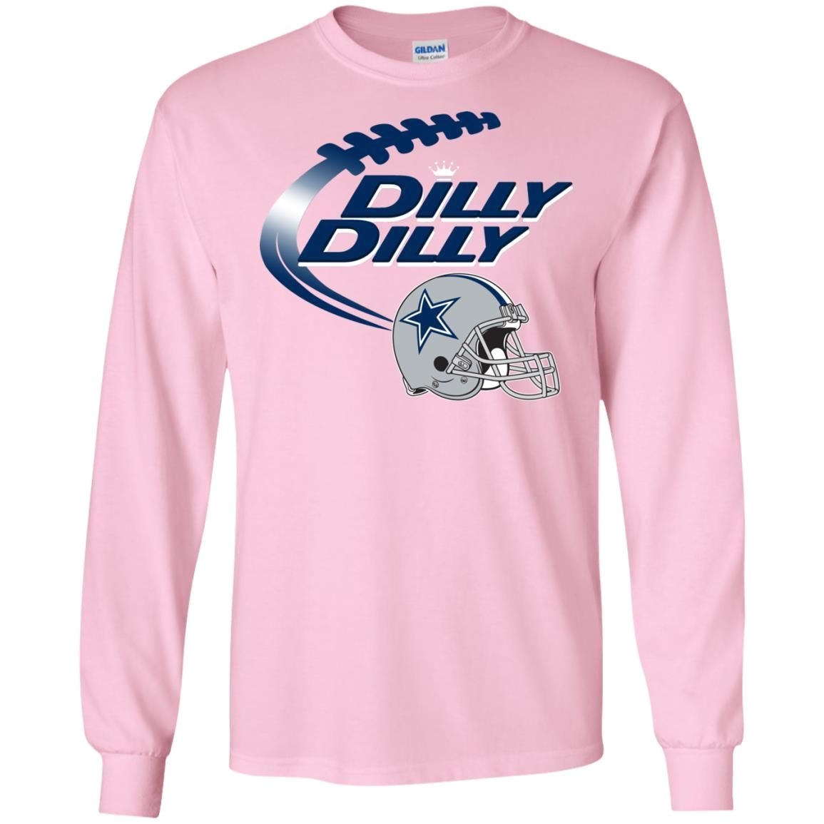 bud light dilly dilly dallas cowboys helmet logo t shirt