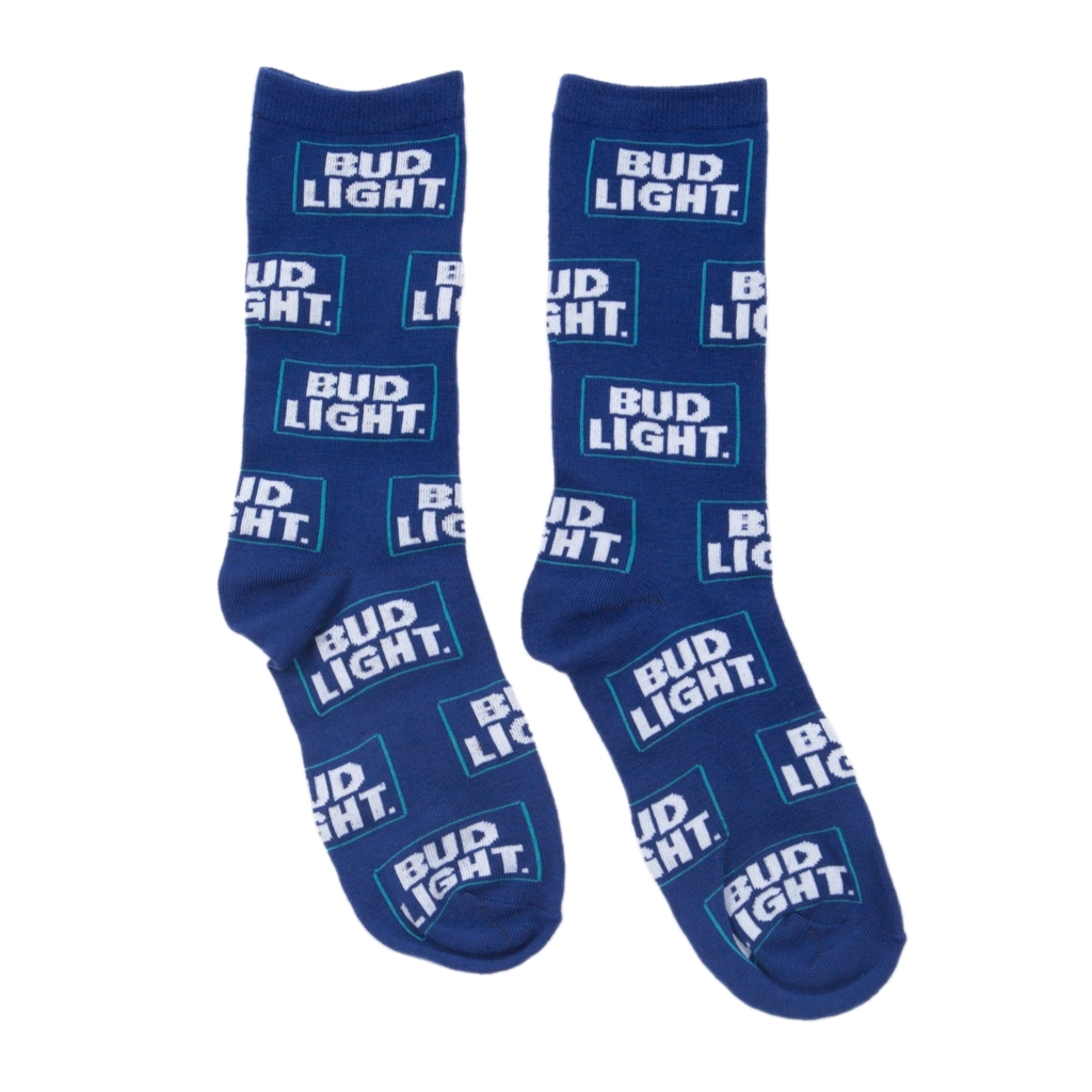 bud light logo socks