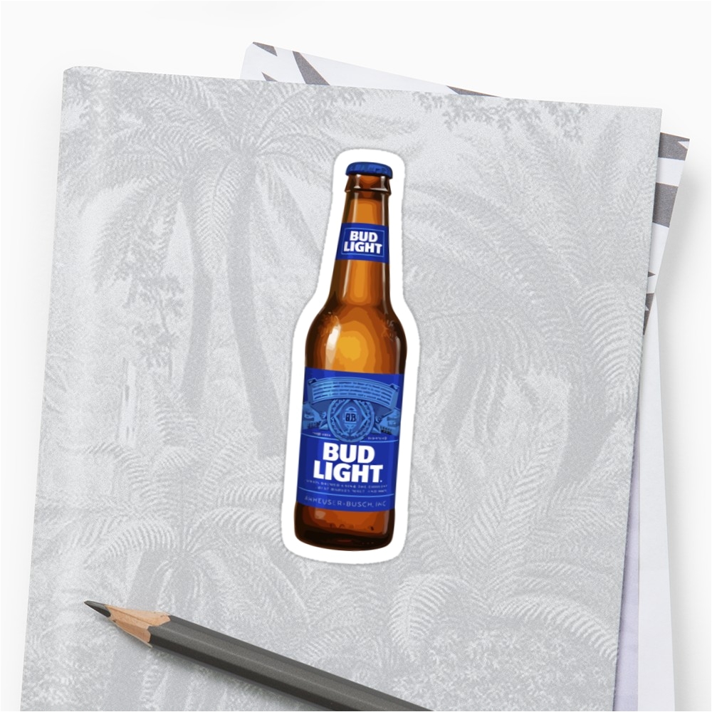 Bud Light Tank top Bud Light Beer Stickers by thebeer Redbubble