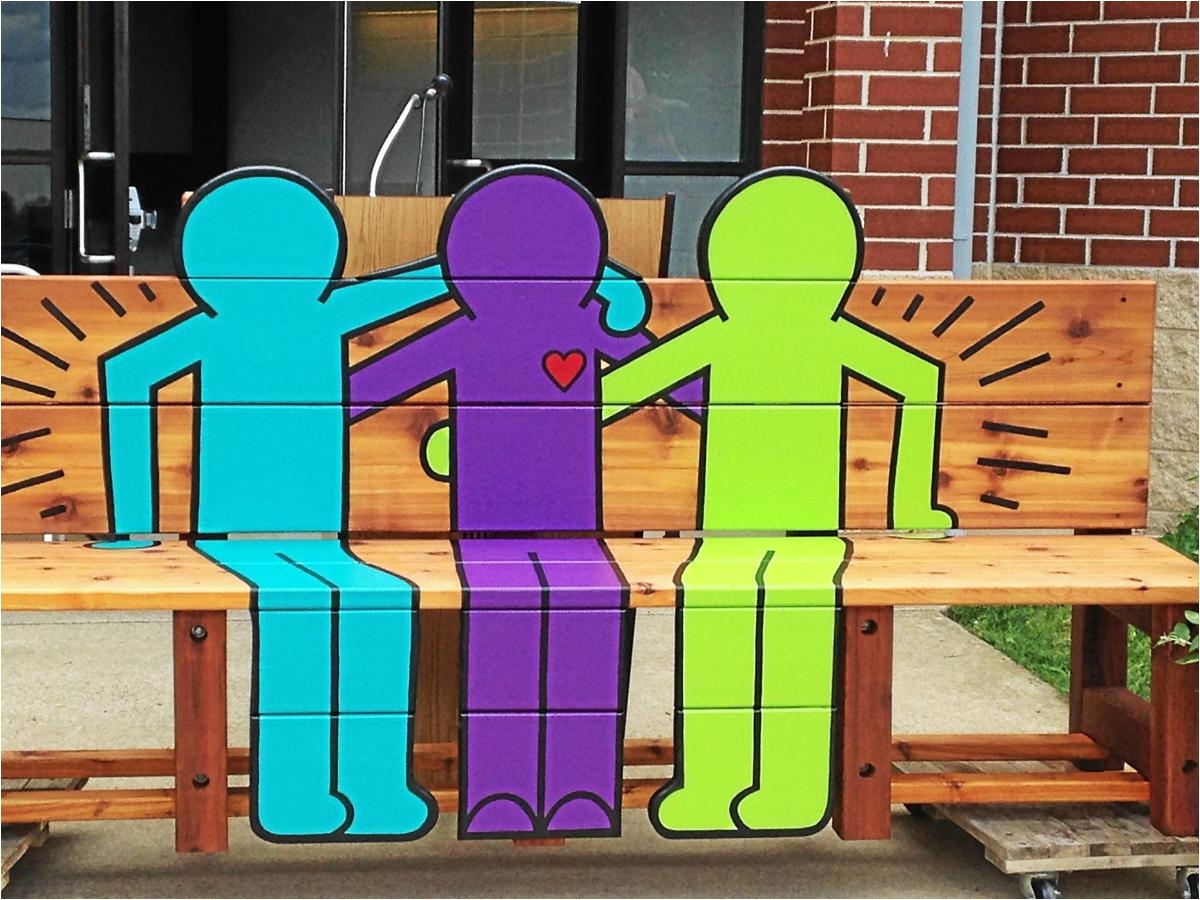 buddy bench installed at schuylkill valley elementary school