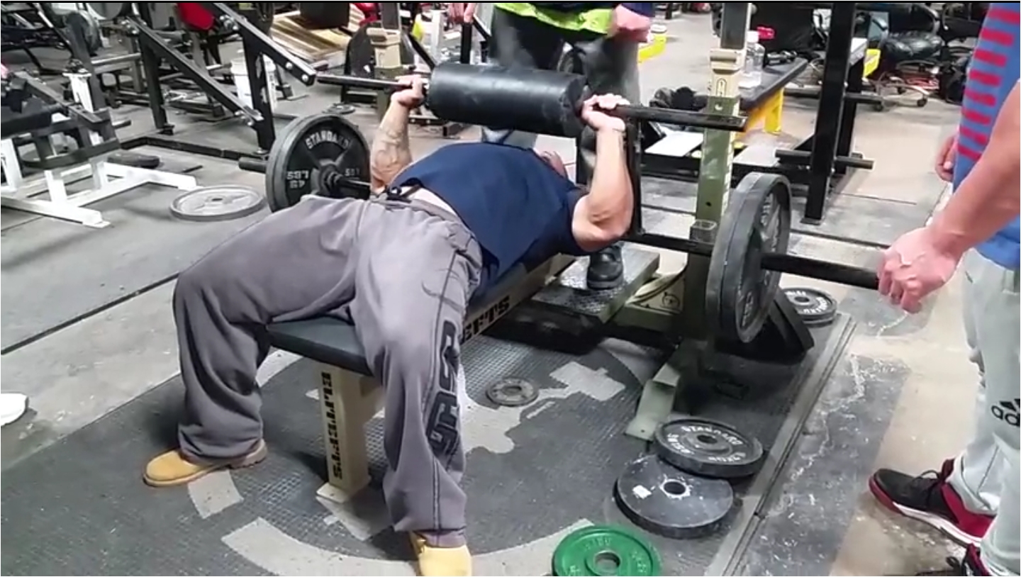 cambered squat bar bench press