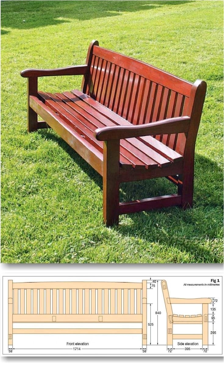 garden bench plans outdoor furniture plans and projects woodarchivist com