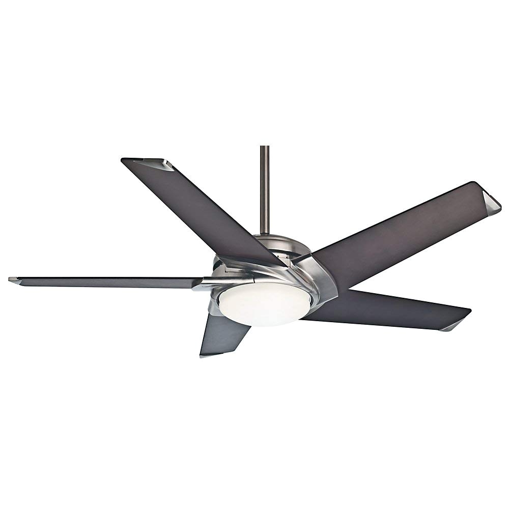 casablanca 59107 stealth dc 54 inch maiden bronze ceiling fan with five dark walnut blades and a light kit amazon com
