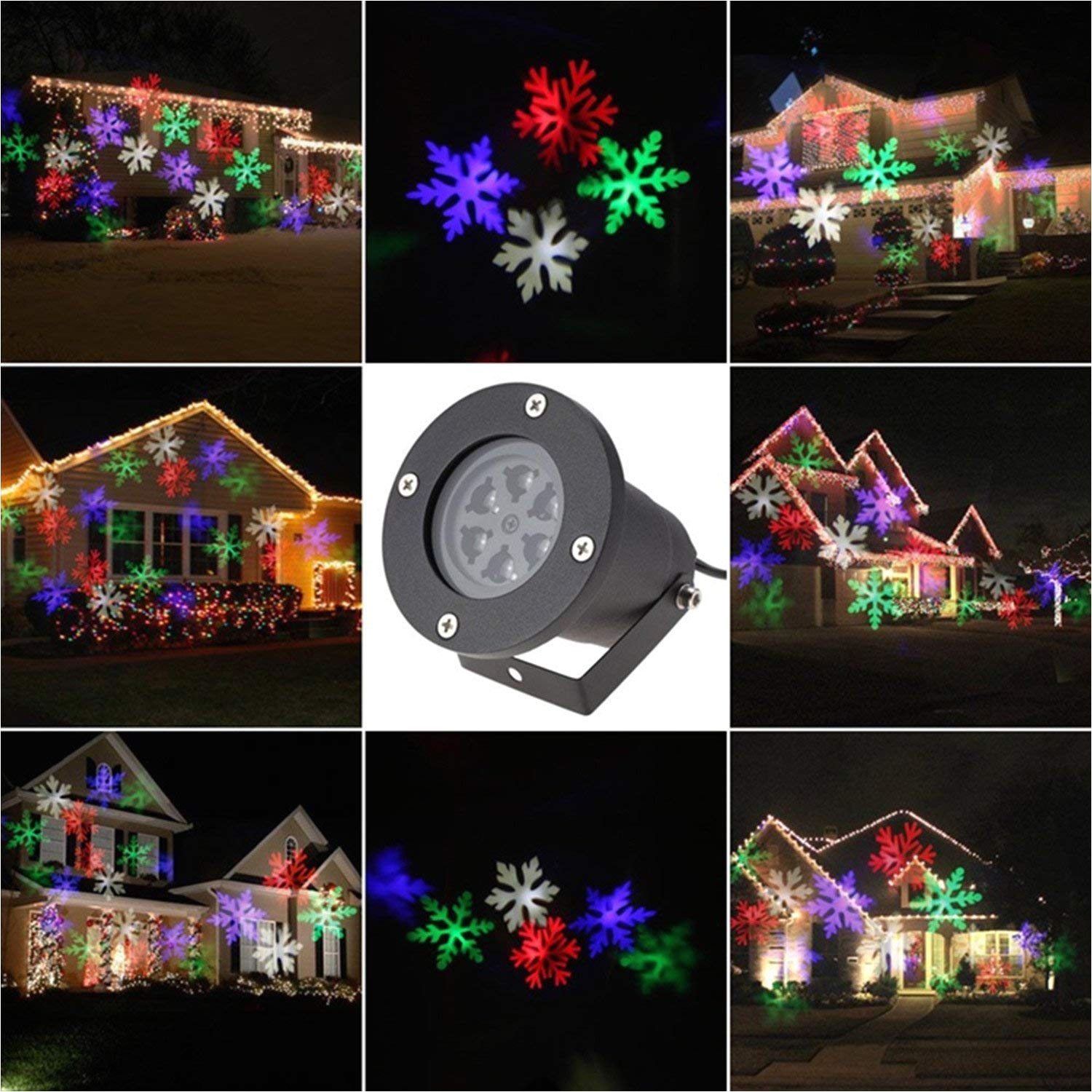 abcdok laser christmas lights outdoor holiday light garden projector laser lights led landscape spotlight for home decoration birthday party amazon com