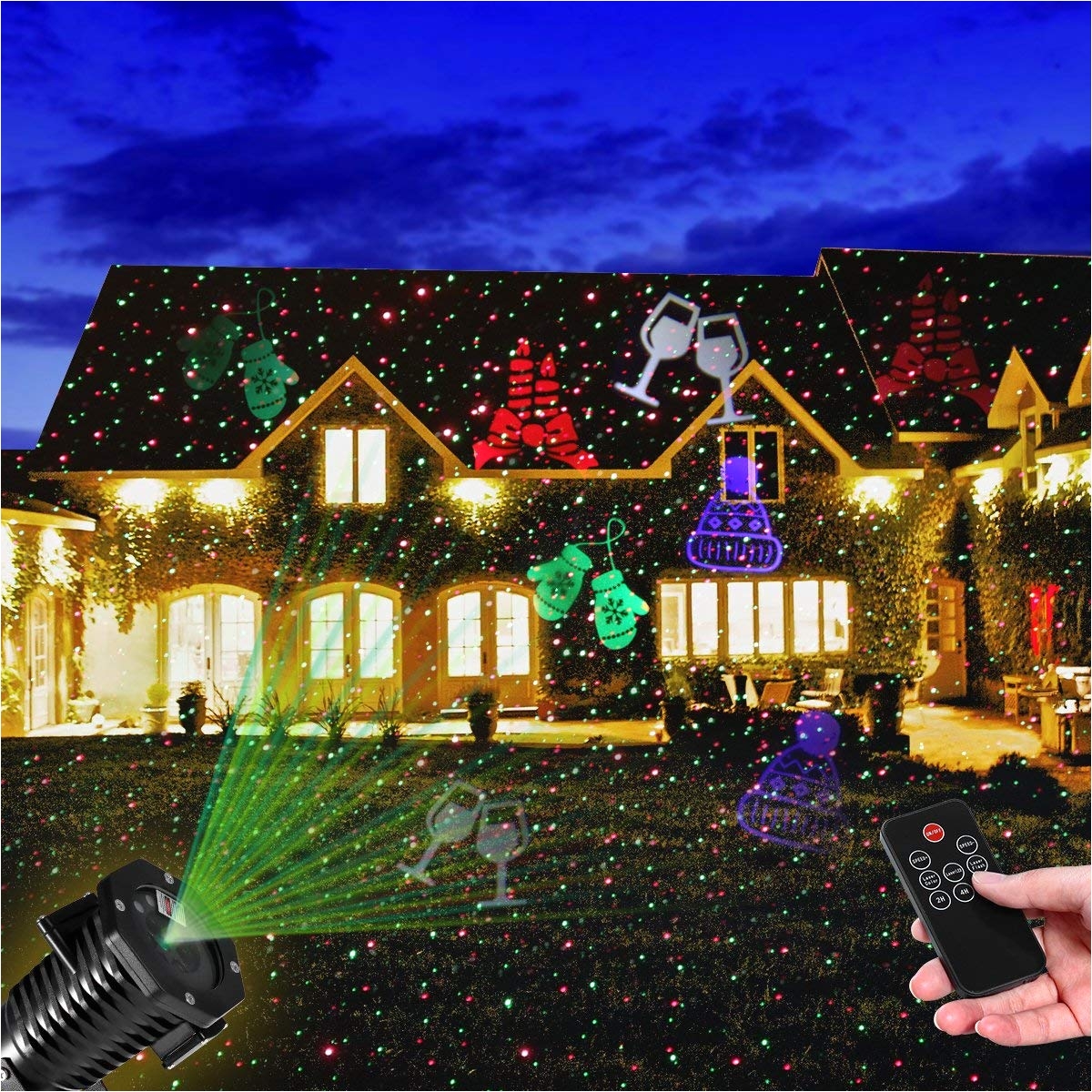 Christmas Laser Lights for Sale Amazon Com Christmas Light Projector Yunlights Waterproof Outdoor