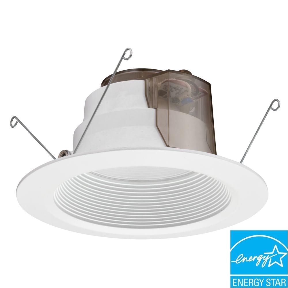 lithonia lighting 6 in white recessed led baffle downlight
