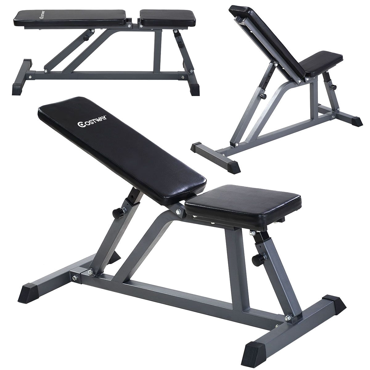 adjustable folding sit up ab incline abs bench flat fly weight workout