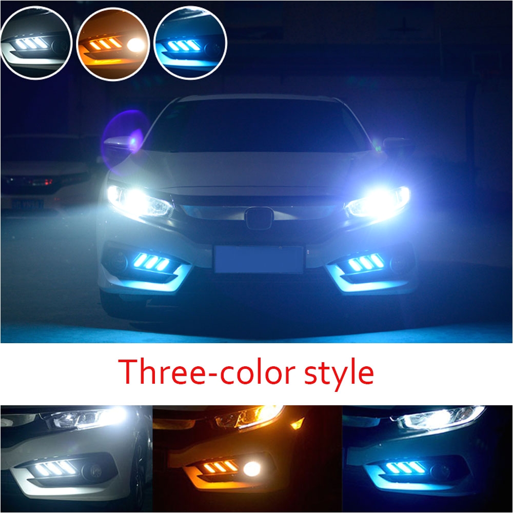 castaleca led drl daytime running light two style auto accessories brake lights rear bumper lamp kit